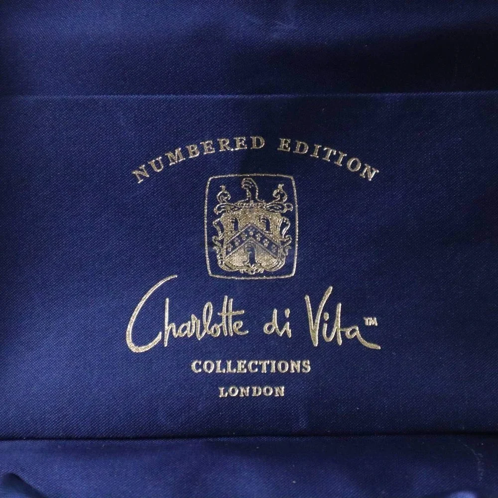 Charlotte di Vita Numbered Edition Miniature Teapot Hand Painted w/Box Certified - Picture 2 of 9